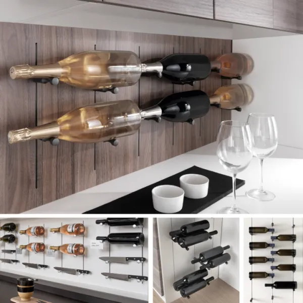 Laikiklis butelio Pin Wine aliuminis