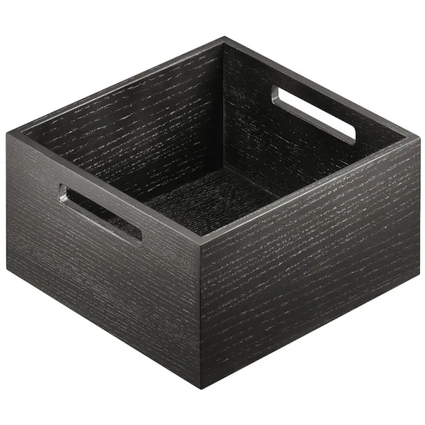 Dėžutė Move, 236x236x110mm, medinė, tamsus uosis