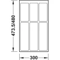 Inserts accessories, Drawer compartment system, universal, flexible