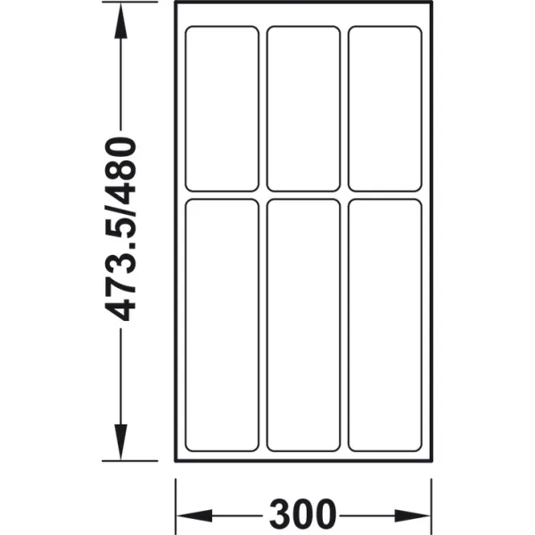 Inserts accessories, Drawer compartment system, universal, flexible