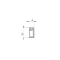 Rectangular rod, with plastic protection 15x30mm L4800mm black PHOS