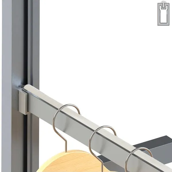 Rectangular rod, with plastic protection 15x30mm L4800mm black PHOS