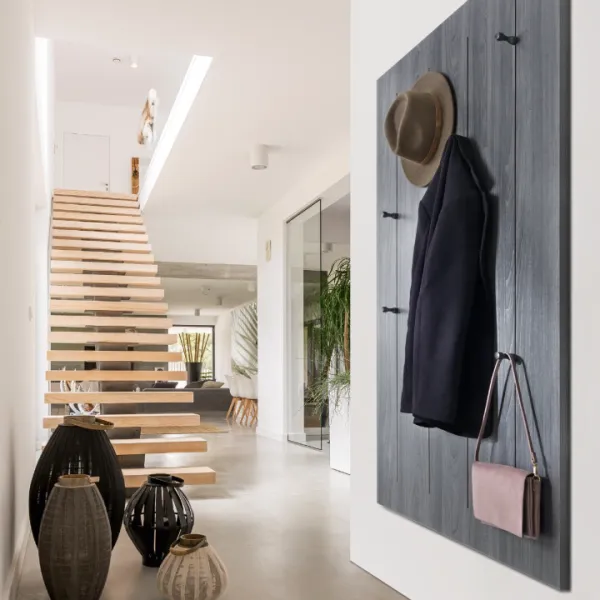Display storage system for clothing and accessories Pin Hang titanium