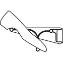 Shoe rack, continuously adjustable