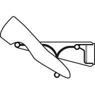 Shoe rack, continuously adjustable