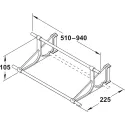 Shoe rack, continuously adjustable
