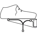 Shoe rack, continuously adjustable