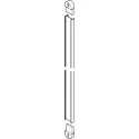 Profiliai batų lentynų tvirtinimui H1120mm, pilka