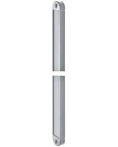 Wall rail, for shoe rack, continuously adjustable