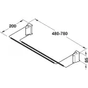 Shoe rack, continuously adjustable