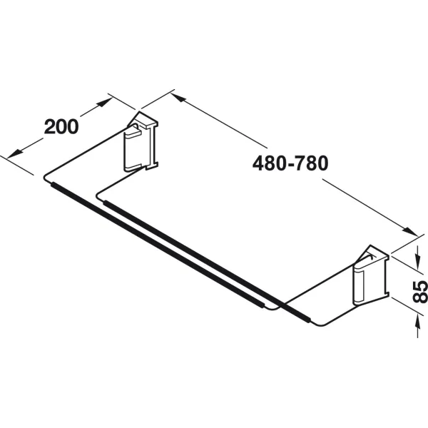 Shoe rack, continuously adjustable