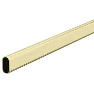 Vamzdis ovalus, 30x15x1mm, L2500mm, žalvaris lakuotas