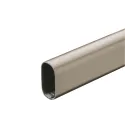 Vamzdis ovalus, 30x15x0,8mm, L3000mm, chromas