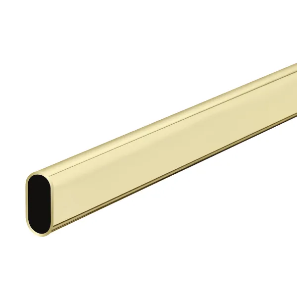Vamzdis ovalus, 30x15x0,7mm, L3000mm, juoda