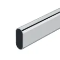 Vamzdis ovalus, 30x15x0,7mm, L3000mm, juoda
