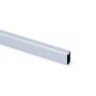 Tube aluminum oval with plastic protection 30x15mm L2350mm