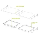 Laikiklis lentynos šoninis WALK-IN L400mm, pilkas MODUS