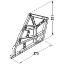 Mechanzimai batų dėžei 3 dalių pilka