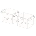 Bracket for drawer chest WALK-IN