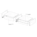 Laikiklis bėgeliams šoninis WALK-IN L500mm, H276mm, pilka