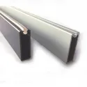 Tube rectangular with plastic protection 30x10mm L2000mm brown