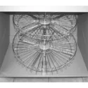 Full circle carousel fitting, for corner cabinets, Ø720mm, chrome