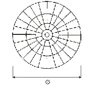 Karuselė pilno rato Ø720mm, chromas