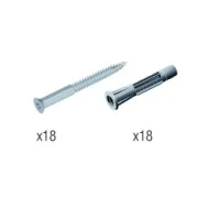 Tvirtinimo varžtai-įvorės 30x6mm, 60x4mm, (18 kpl.)