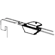 Shelf fixing, U-type, single (12 pcs)