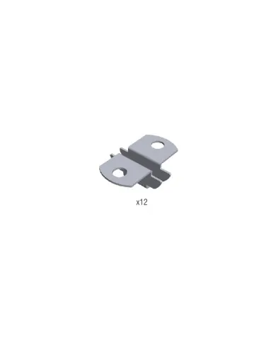 Shelf fixing, U-type, double (12 pcs)