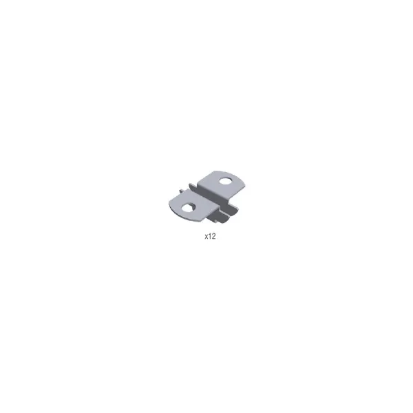 Shelf fixing, U-type, double (12 pcs)
