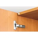 Soft closing mechanism for doors, Smove, for installation in/on top panel or base at hinge side