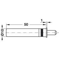 Soft closing mechanism for doors, Smove, for installation in/on top panel or base at hinge side