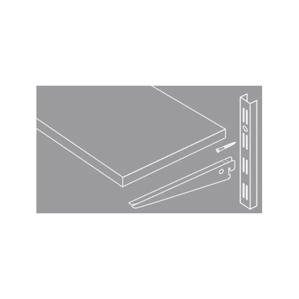Bracket, U-type, double, L270mm 50kg black