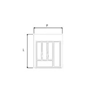 Dėklas įrankiams P900mm, 835x490mm, balta