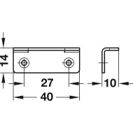 Ribotuvas-mechanizmas durelėms L150mm, R