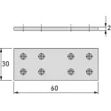 Fixing plate 60x30mm
