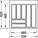 Drawer insert, Universal, height 52mm