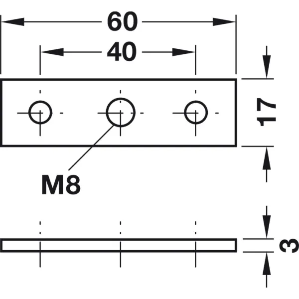Screw-on plate, For plinth adjusting fitting