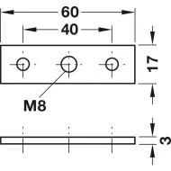 Screw-on plate, For plinth adjusting fitting