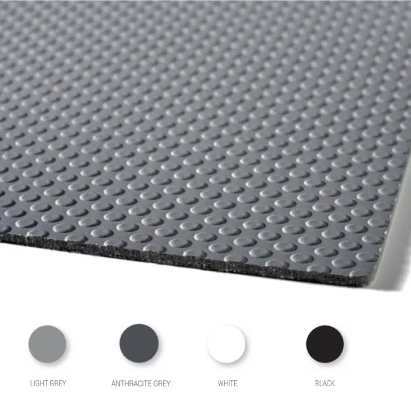 Insert mat, rubber, W480mm white