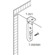 Furniture bolt, straight deadbolt, visible screws L70mm