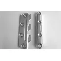 Corner connecting element for bed, zinc-plated
