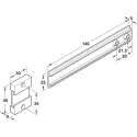 Follower hinge, For connecting the built-in refrigerator door with the pre-mounted furniture door