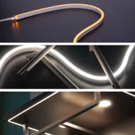 Silicone profile FlexLine, for 8mm LED strip, 10m, white