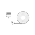 Self-adhesive dust-stop brush for wardrobe doors 4.8x4mm