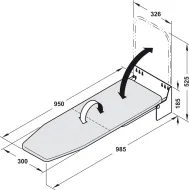 Ironing board, Ironfix, wall installation