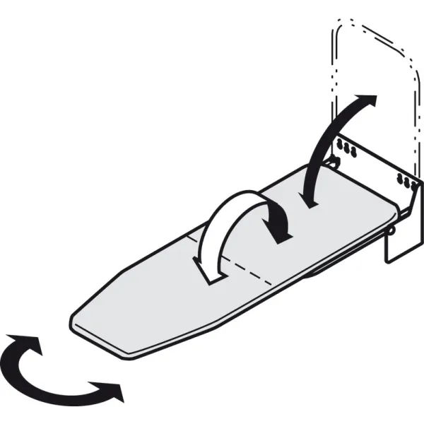 Ironing board, Ironfix, wall installation
