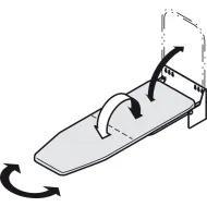 Ironing board, Ironfix, wall installation