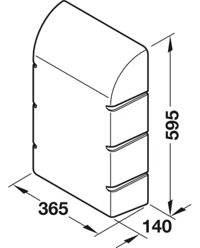 Covering hood, Ironfix, wall installation, ironing board